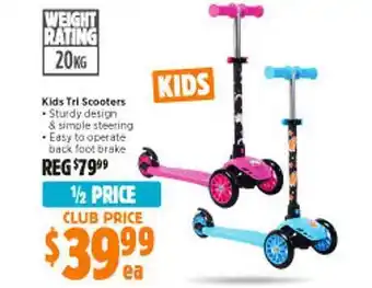 Anaconda Kids tri scooters offer
