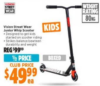 Anaconda Vision street wear junior whip scooter offer