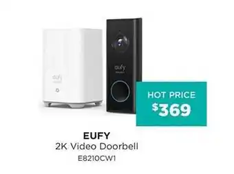 Bing Lee Eufy 2k video doorbell offer