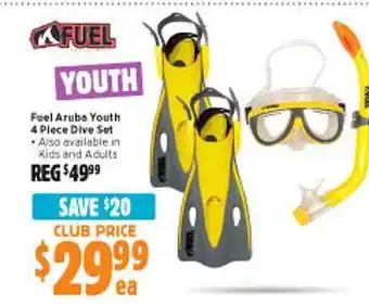 Anaconda Fuel aruba youth 4 piece dive set offer