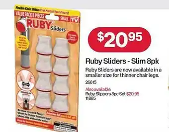 Ruby sliders - slip 8pk
