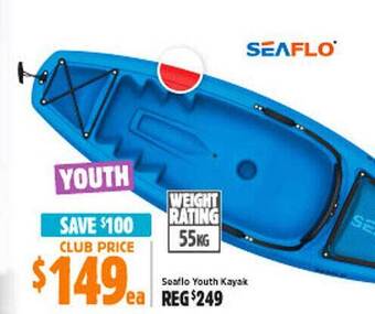 Anaconda Seaflo youth kayak offer