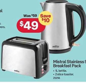Australia Post Mistral stainless steel breakfast pack offer