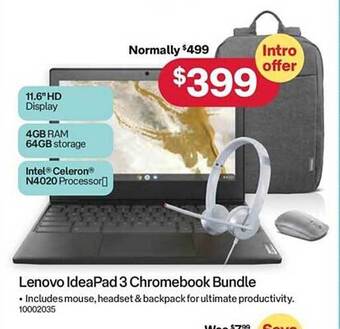 Lenovo ideapad 3 chromebook bundle