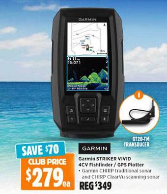 Anaconda Garmin striker vivid 4cv fishfinder gps plotter offer