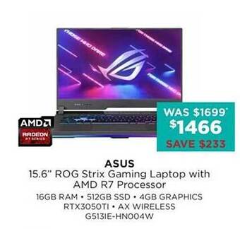 Bing Lee Asus 15.6 offer