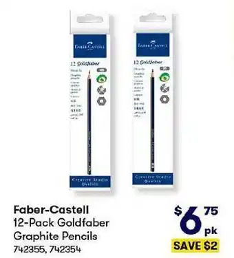 BIG W Faber-castell 12-pack goldfaber graphite pencils offer