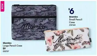 BIG W Mambo large pencil case mambo small pencil case offer