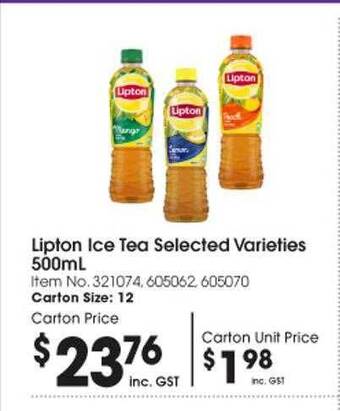 Campbells Wholesale Lipton ice tea offer