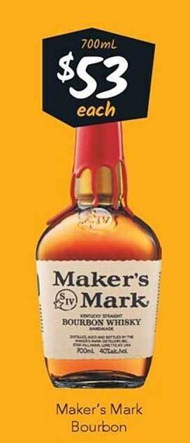 Cellarbrations Maker's mark bourbon offer