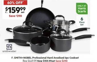 Harris Scarfe Smith+nobel professional hard anodised 6pc cookset offer