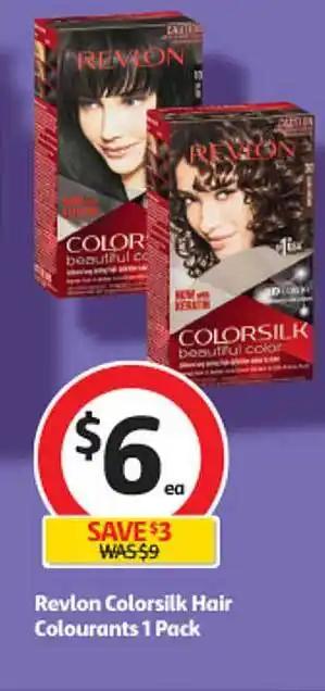 Coles Revlon colorsilk hair colourants 1 pack offer