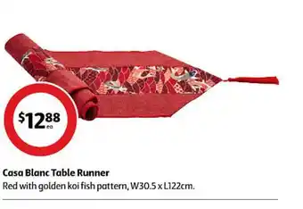 Coles Casa blanc table runner offer