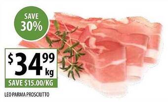 Supabarn Leo parma prosciutto offer