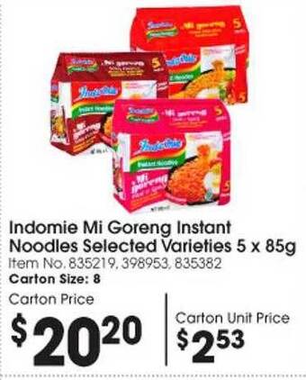 Indomie mi goreng instant noodles