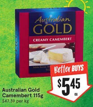IGA Australian gold camembert offer