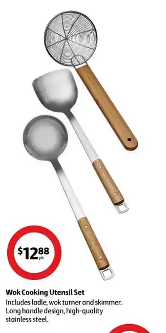 Coles Wok cooking utensil set offer