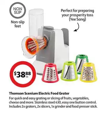 Thomson scenium electric food grater