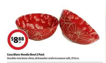 Coles Casa blanc noodle bowl 2 pack offer