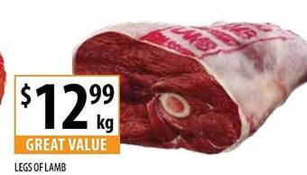 Legs of lamb
