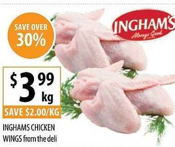 Supabarn Inghams chicken wings from the deli offer