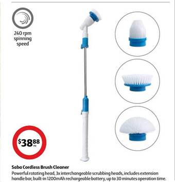Coles Saba cordless brush cleaner offer