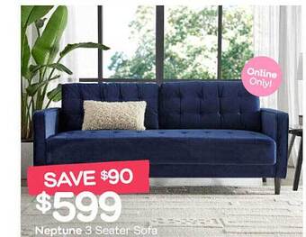 Fantastic Furniture Neptune 3 seater sofa offer