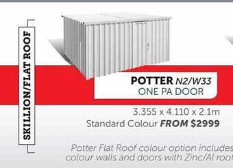 Stratco Potter n2-w33 one pa door offer