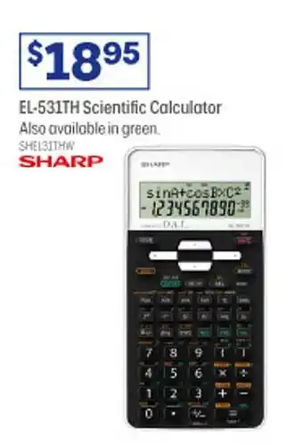 Officeworks El-531th scientific calculator sharp offer