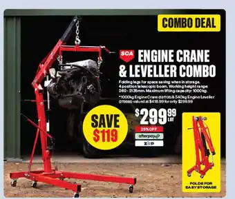 SuperCheap Auto Sca engine crane & leveller combo offer