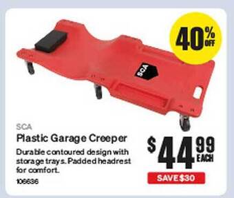 SuperCheap Auto Sca plastic garage creeper offer