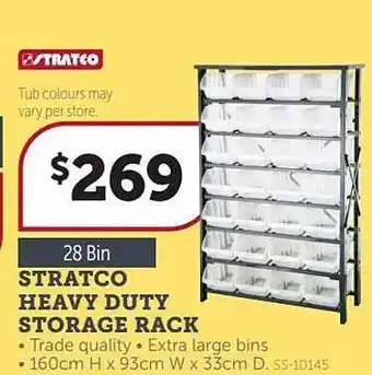 Stratco Stratco heavy duty storage rack offer