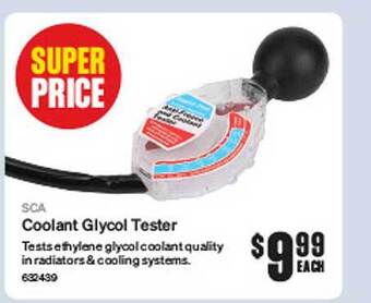 SuperCheap Auto Sca coolant glycol tester offer