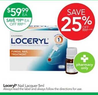 Terry White Loceryl nail lacquer 5ml offer