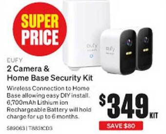 SuperCheap Auto Eufy 2 camera & home base security kit offer