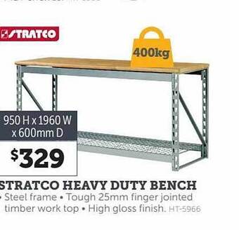 Stratco Stratco heavy duty bench offer