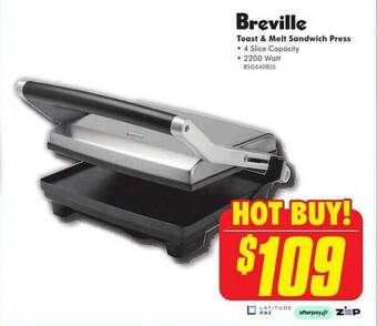 The Good Guys Breville toast & melt sandwich press offer