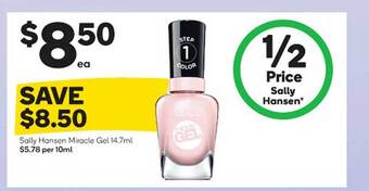 Woolworths Sally hansen miracle gel offer