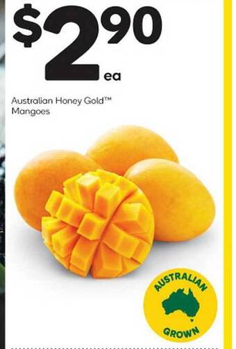 Woolworths Australian honey gold mangoes offer