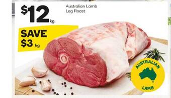 Woolworths Australian lamb leg roast offer