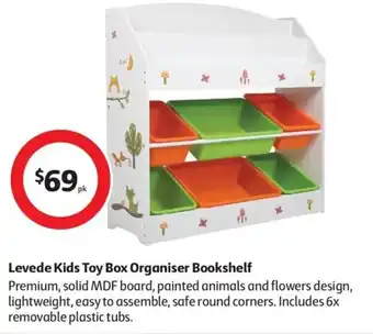Levede Kids Toy Box Organiser Bookshelf