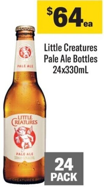 Coles Little Creatures Pale Ale Bottles 24x330ml offer