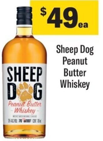 Sheep Dog Peanut Butter Whiskey