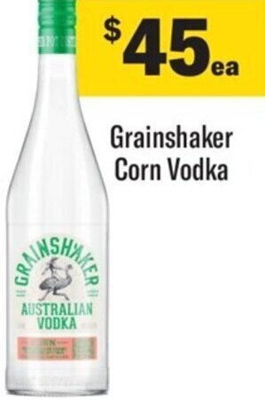 Coles Grainshaker Corn Vodka offer
