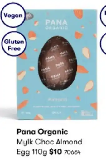 Pana Organic Mylk Choc Almond Egg 110g