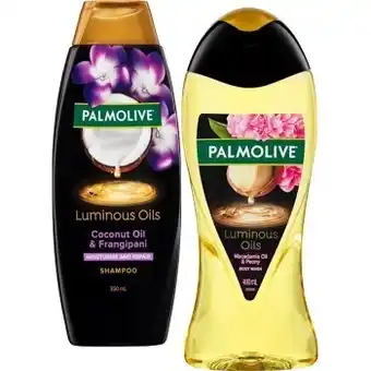 BIG W Palmolive shampoo 350ml or luminous oil shower gel 400ml offer