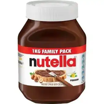 BIG W Nutella family pack 1kg offer