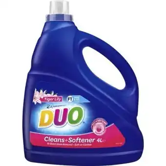 BIG W Duo laundry liquid detergent 4l offer