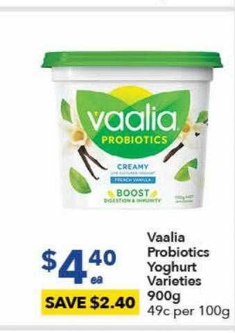 Ritchies Vaalia probiotics yoghurt offer