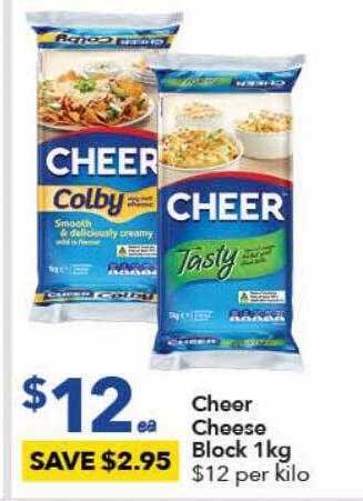 Ritchies Cheer cheese block offer